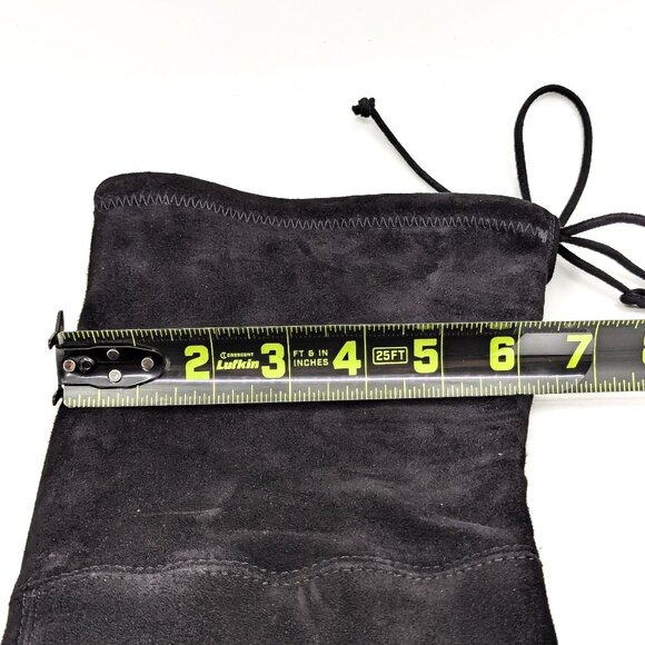 Stuart Weitzman Women Lowland Black Suede OTK fashion Boots size 8 - Picture 10 of 11